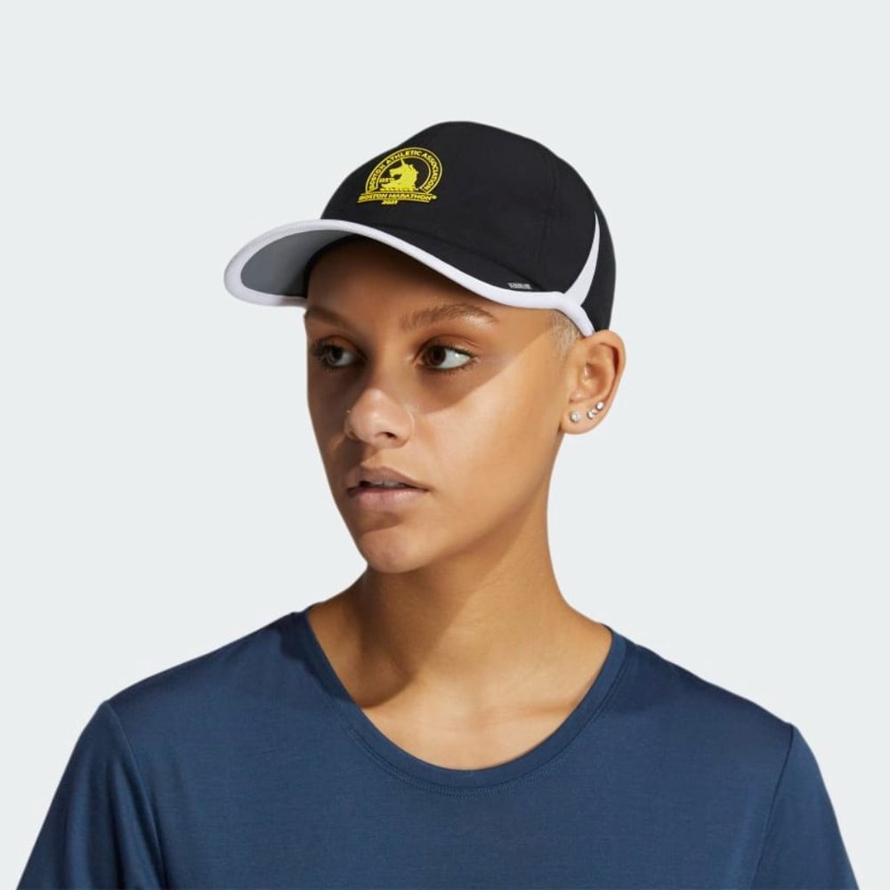 adidas Women's Boston Marathon 2021 Superlite Hat Cap Black